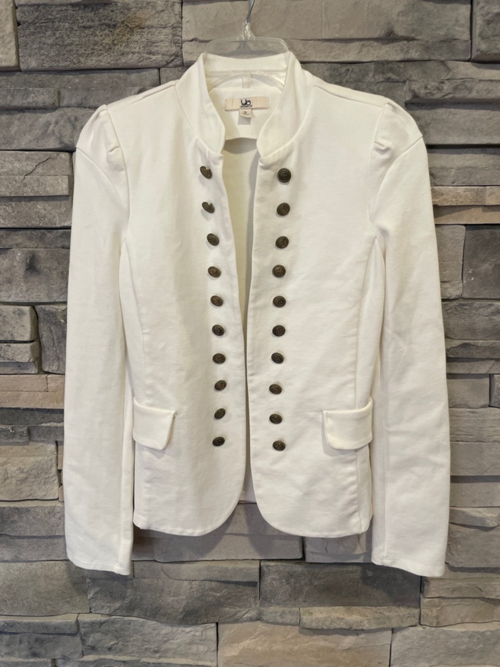 Urban Outfitters White Military-Style Blazer